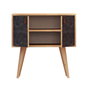 Hanah Home Consola Dencia en Roble y Gris Oscuro